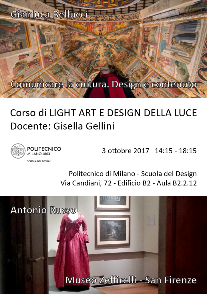 Light Art e Design della Luce | Lezione 3 ottobre 2017 | Gianluca Bellucci, Antonio Russo