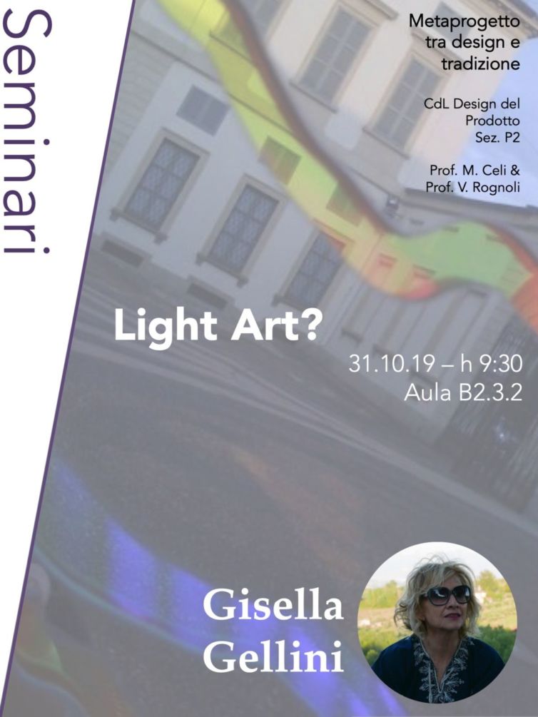 Metaprogetto tra design e tradizione | Seminario 31 ottobre 2019 | Gisella Gellini