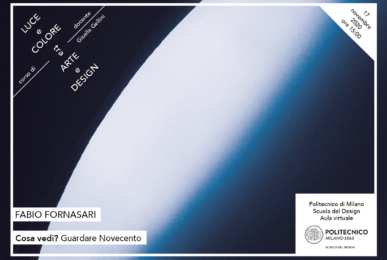 Luce e Colore tra Arte e Design | Lezione 17 novembre 2020 | Fabio Fornasari